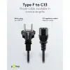 IEC Cord, 5 m, Black, (3*1 mm²)
