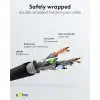 GHMT-certified CAT 8.1 S/FTP Patch Cord, AWG 26, black