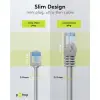 Ultra-Flexible CAT 6A Patch Cable, Slim, U/FTP, grey