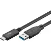 USB-C™ to USB-A Cable, 0.5 m, black