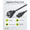 IEC Cord, 5 m, Black, (3*1 mm²)