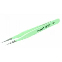 Isolated straight tweezers sharp 120mm