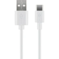 USB-A - USB-C 2.0 кабель 10cm белый