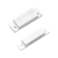 Магнитный контакт Н.З Белый  для деревянной двери