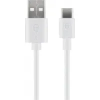 USB-A - USB-C 2.0 кабель 0.5m белый