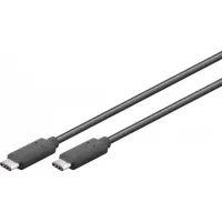 USB-C - USB-C 3.2 кабель 0.5m черный
