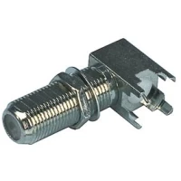 F разъем на плате горизонтальный