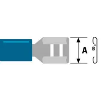 Terminal Female 6.6mm Blue