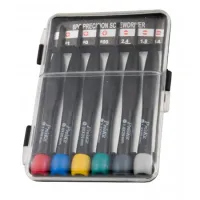 Flat and cross screwdriver set 6pc 1.4/1.8/2.4mm PH00/0/1 Pro-s