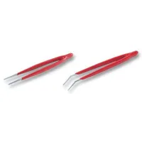 Set of tweezers 2pcs insulated, straight and angled 145mm