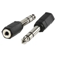 6.3mm stereo plug-3.5mm stereo socket