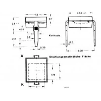 BPW34 photo-D 64V 2nA 900nm 215mW