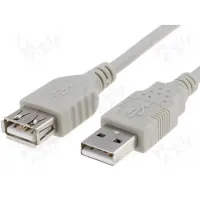 USB-A - USB-A 2.0 удлинительный кабель 5м белый