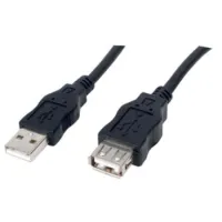 USB-A - USB-A 2.0 удлинительный кабель 3м черный