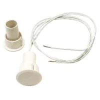 Магнитный контакт Н.З Белый для деревянной двери 19мм