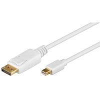 Mini Displayport штекер - Displayport штекер кабель 2м 1.2 4K  Белый