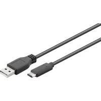 USB-A - USB-C 3.1 gen2 кабель 1м черный