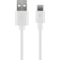 USB-A - USB-C 2.0 кабель 1м белый