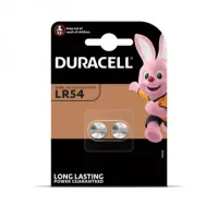 Patareid 1.5V LR54 AG10 LR1130 G10 189 GP89A 389 SR1130W Duracell V10GA 2tk pakis