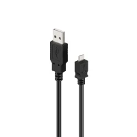 USB-A - Micro-USB 2.0 кабель 1м черный