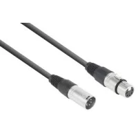 XLR5F-XLR5M DMX cable 1.5m Black 120R PD CX102-1