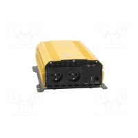 Converter 1500W 24V -> 230VAC sine, with remote, Polish sockets