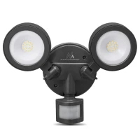 LED SMD dual projector floodlight with motion sensor 20W 4000K 1900lm IP65