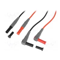 Multimeter tester probes, silicone 4mm 10A 1m 600V