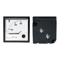 Voltmeeter 300VAC 72*72mm 90deg klass 2 jaotus 10V