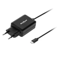 USB laadija USB-C pesa 5V 2.4A 230V kaabel 1m must