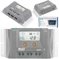 Контроллер солнечных панелей 10A 12V LCD до 50В