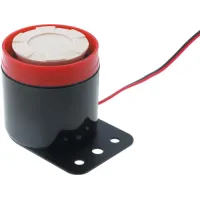 Sound transducer: piezo siren; 350mA; Ø: 55mm; 12VDC; L: 55