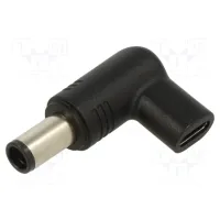 Adapter; USB C socket,DC 7,4/5,0 plug; black; 100W; 5A, Dell