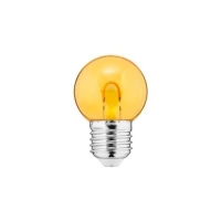 LED Color Bulb 1W G45 230VAC 55Lm PC yellow clear FILAMENT U