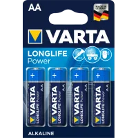 Батарейки 1.5V AA LR6 MN1500 Varta Longlife Power 4шт в упаковке