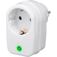 Удлинитель с защитой от перенапряжения, заземлением, EURO, белый