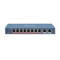 Hikvision Switch 8 Poe 10/100Mbps 2xgigabit 110W, black