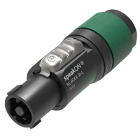 Разъем динамика SpeakON 4pin 10-16мм зеленый Neutrik