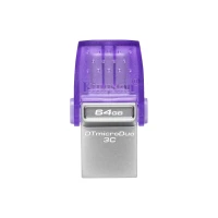Карта памяти USB 3.2 USB-A, USB-C, 64 ГБ, Kingston DT microDuo 3C