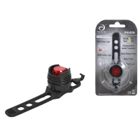 Bicycle safety light red 1W silicone rubber mount