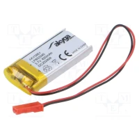 Li-Po Battery 3.7V 620mAh 8.5x20x40mm wires JST SYP-02T connector