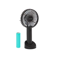 Handheld Fan 100mm 3W 5V USB Battery Black