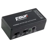 Audio signal converter high/low, 2 channels