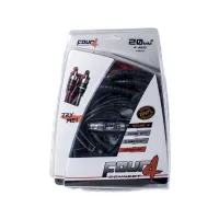 Car audio wiring kit with 5m 4AWG OFC power cable 80A