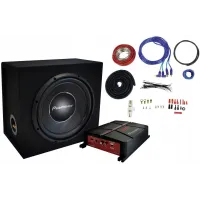 Subwoofer kit 12" Pioneer 400/1400W cables
