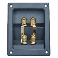 Колонковый клеммник 4x терминала для колонок, про сквозной прямоугольный