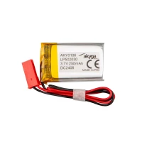Li-Po Battery 3.7V 250mAh 5x20x30mm wires with JST SYP-02T connector