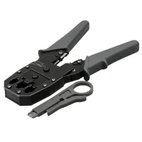Telephone tongs for crimping RJ9, RJ12, RJ45 plugs KS-315