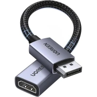 Adapter DisplayPort male -> HDMI female DP133 4K@30Hz grey