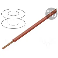 Juhe FLRY-B 1x25mm2 kiuline vask PVC punane 60V 100m Cl